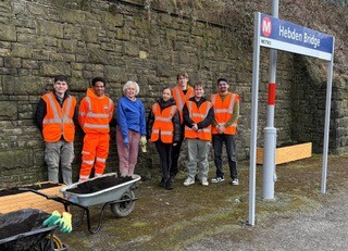 One of the teams on platform 1 implementing the Biodiversity Project